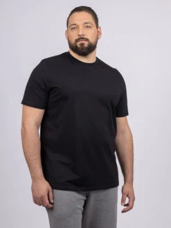 Tee-shirt Louis Col Rond Noir Capel Grande Taille