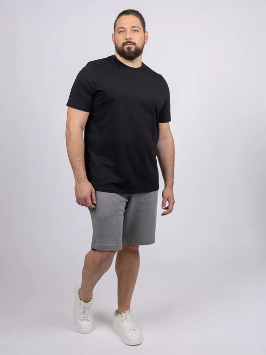 Tee-shirt Louis Col Rond Noir Capel Grande Taille 8 Tee-shirt Louis Col Rond Noir Capel Grande Taille – Image 6