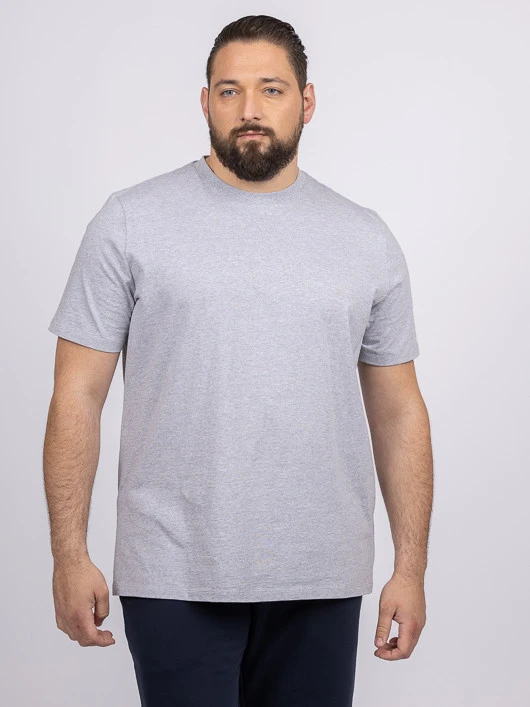 Tee-shirt Louis Gris Col Rond Capel Grande Taille 3 Tee-shirt Louis Gris Col Rond Capel Grande Taille