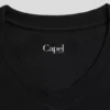 T-shirt Louis Col V Noir Capel Grande Taille 2 T-shirt Louis Col V Noir Capel Grande Taille -Capel Boutique tee shirt mc col v uni capel