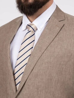 Veste Lin Marron Glacé Capel Grande Taille -Capel Boutique veste lin marron glace capel grande taille 2