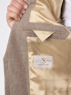 Veste Lin Marron Glacé Capel Grande Taille -Capel Boutique veste lin marron glace capel grande taille 4