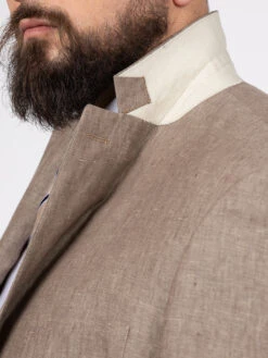 Veste Lin Marron Glacé Capel Grande Taille -Capel Boutique veste lin marron glace capel grande taille 5