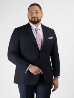 Veste Marine Grands Drapiers Grande Taille