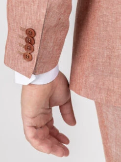 Veste Terracotta En Lin Capel Grande Taille -Capel Boutique veste terracotta en lin capel grande taille 6