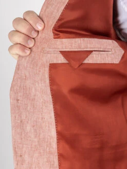 Veste Terracotta En Lin Capel Grande Taille -Capel Boutique veste terracotta en lin capel grande taille 8